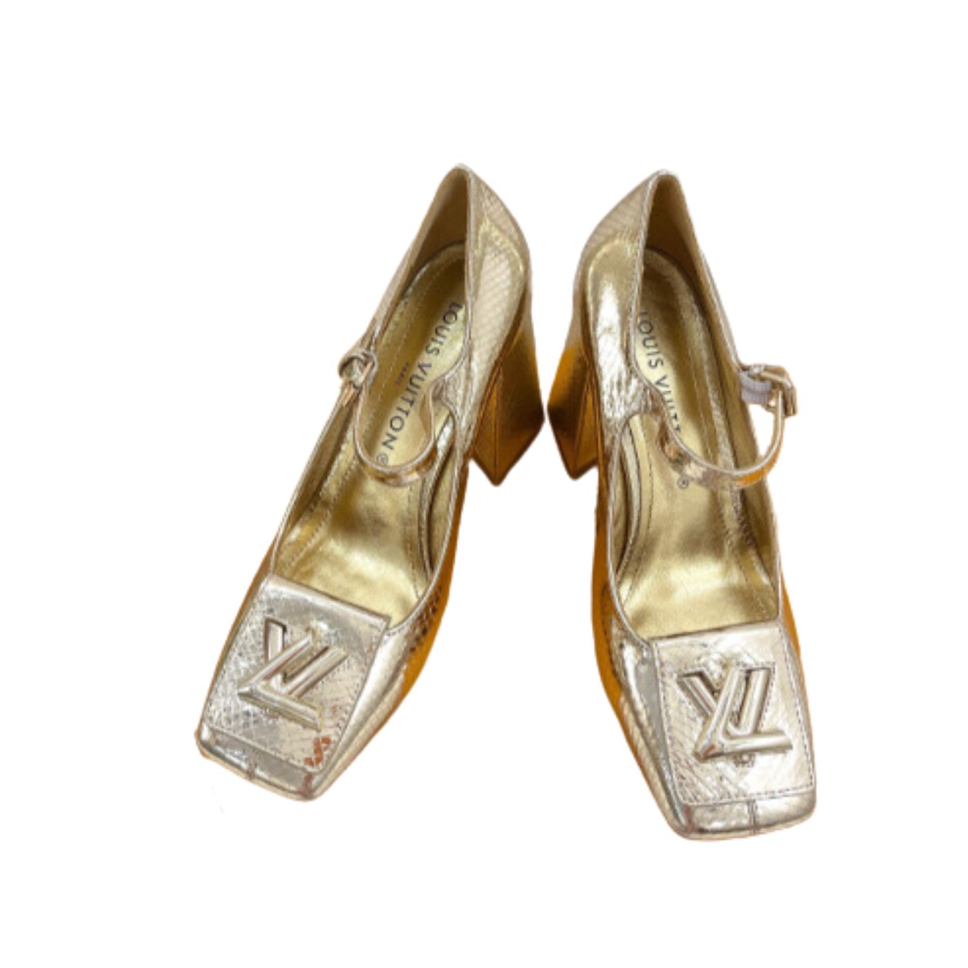 L0vis Vvtt0n Shake Pump Gold For Women 8.5 cm / 3.3-inch