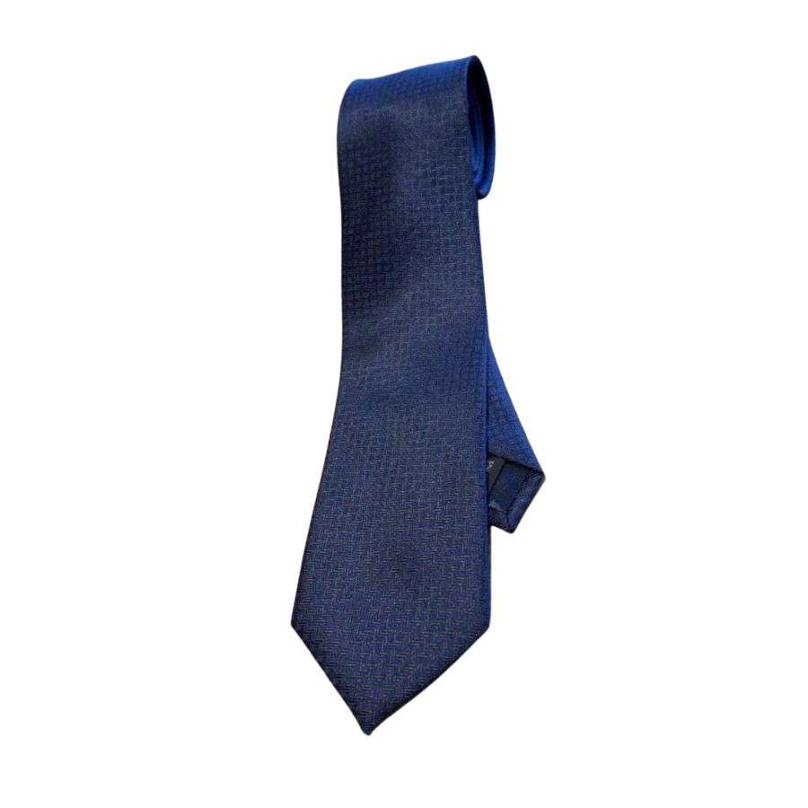 H**me5 Tie 7 Faconnee New H Navy Blue For Men