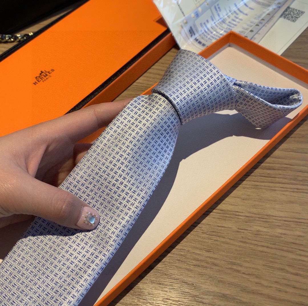 H**me5 Tie 7 Faconnee New H Grey For Men