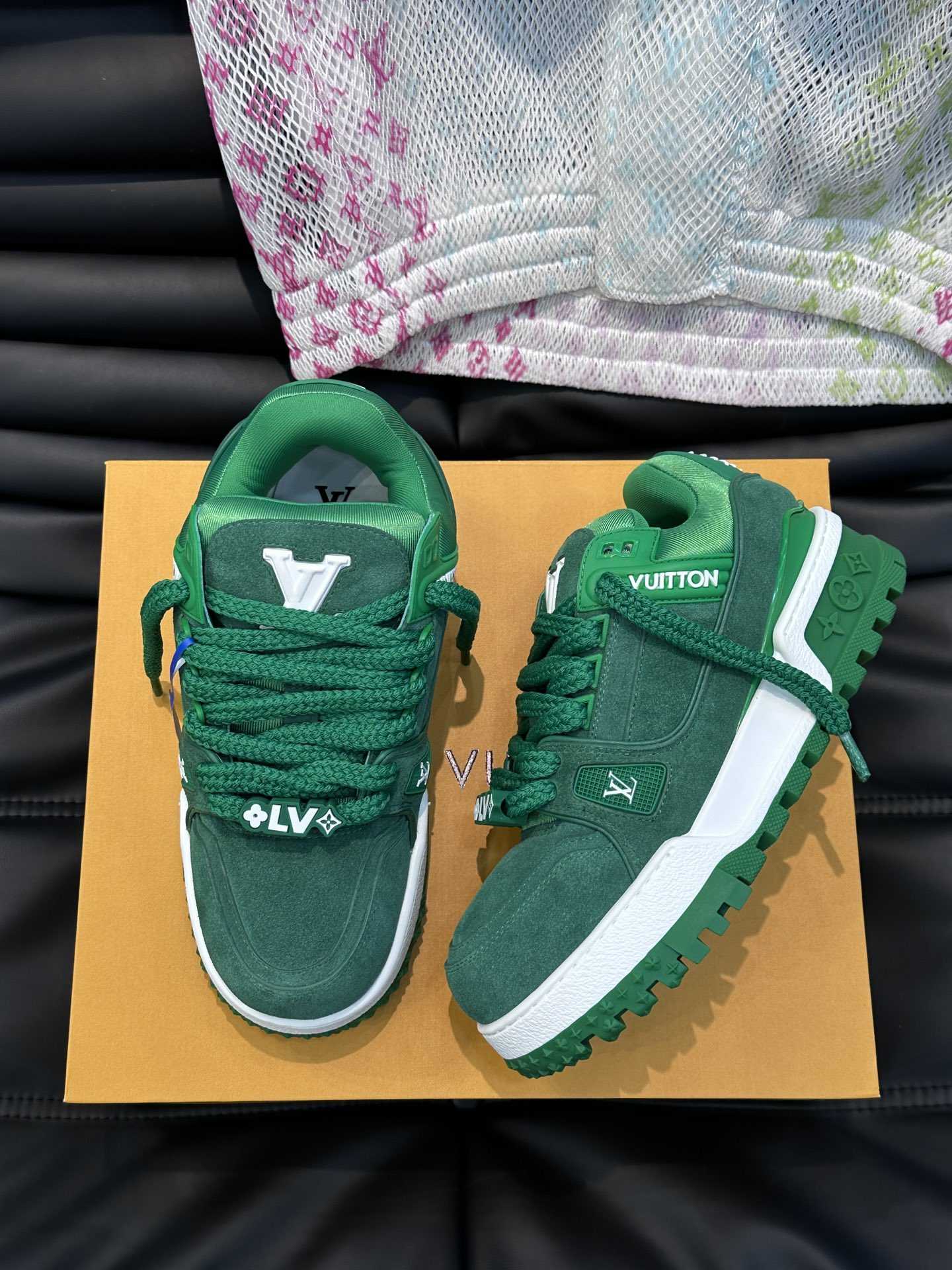 L0vis Vvtt0n Trainer Maxi Sneaker LV Dark Green For Women