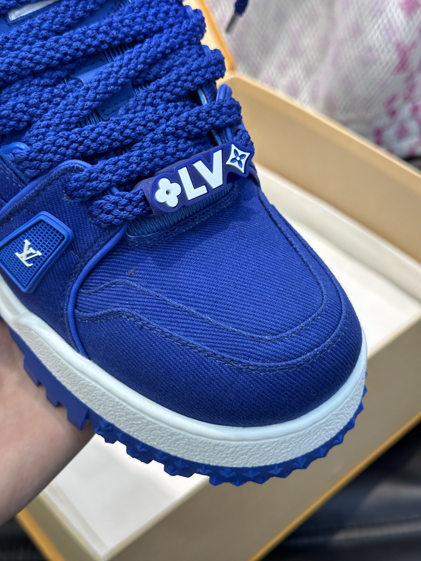 L0vis Vvtt0n Trainer Maxi Sneaker LV Blue For Women