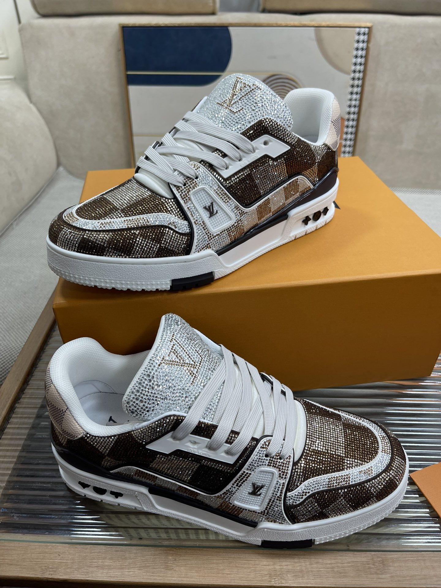 L0vis Vvtt0n Trainer Sneaker LV Brown For Women