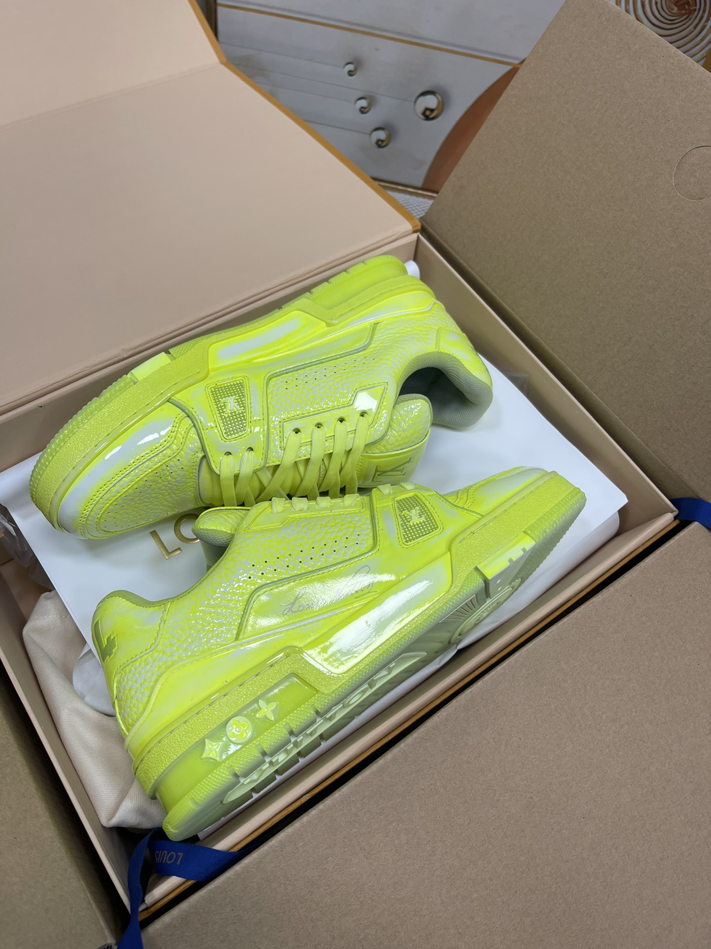 L0vis Vvtt0n Trainer Sneaker LV Green For Women