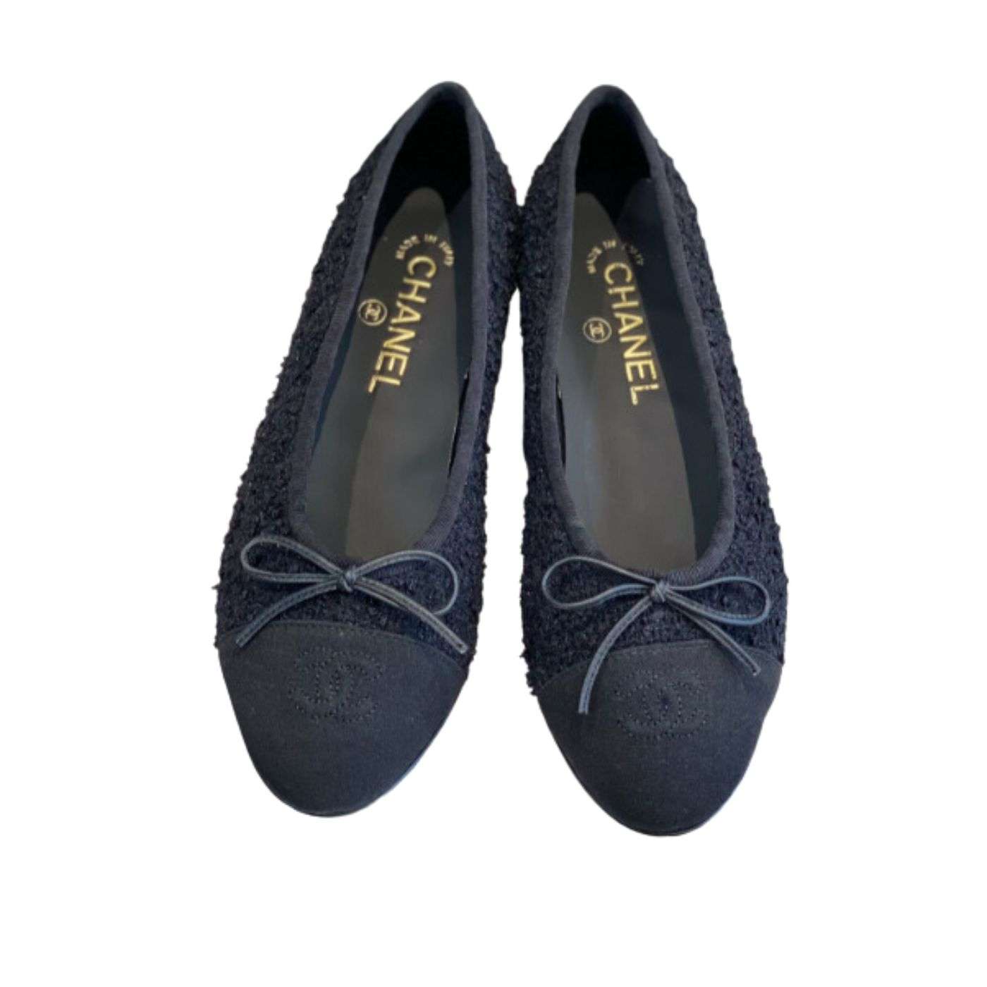 Ch**el Ballet Flats Black For Women