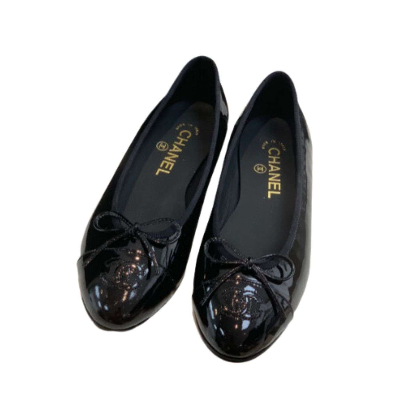 Ch**el Ballet Flats Black For Women