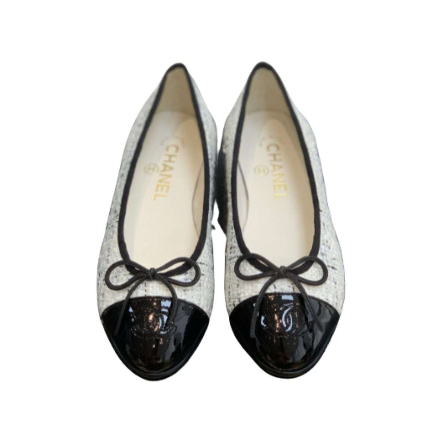 Ch**el Ballet Flats White For Women