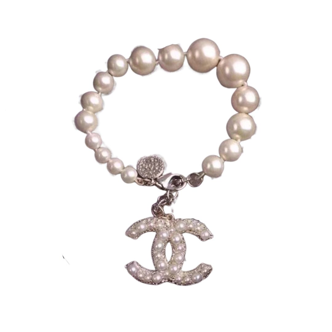 Ch**el Pearl Bracelet Gold For Women