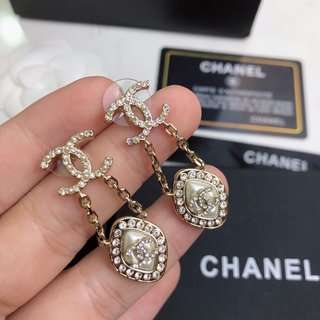 Ch**el Stud Earrings Gold For Women