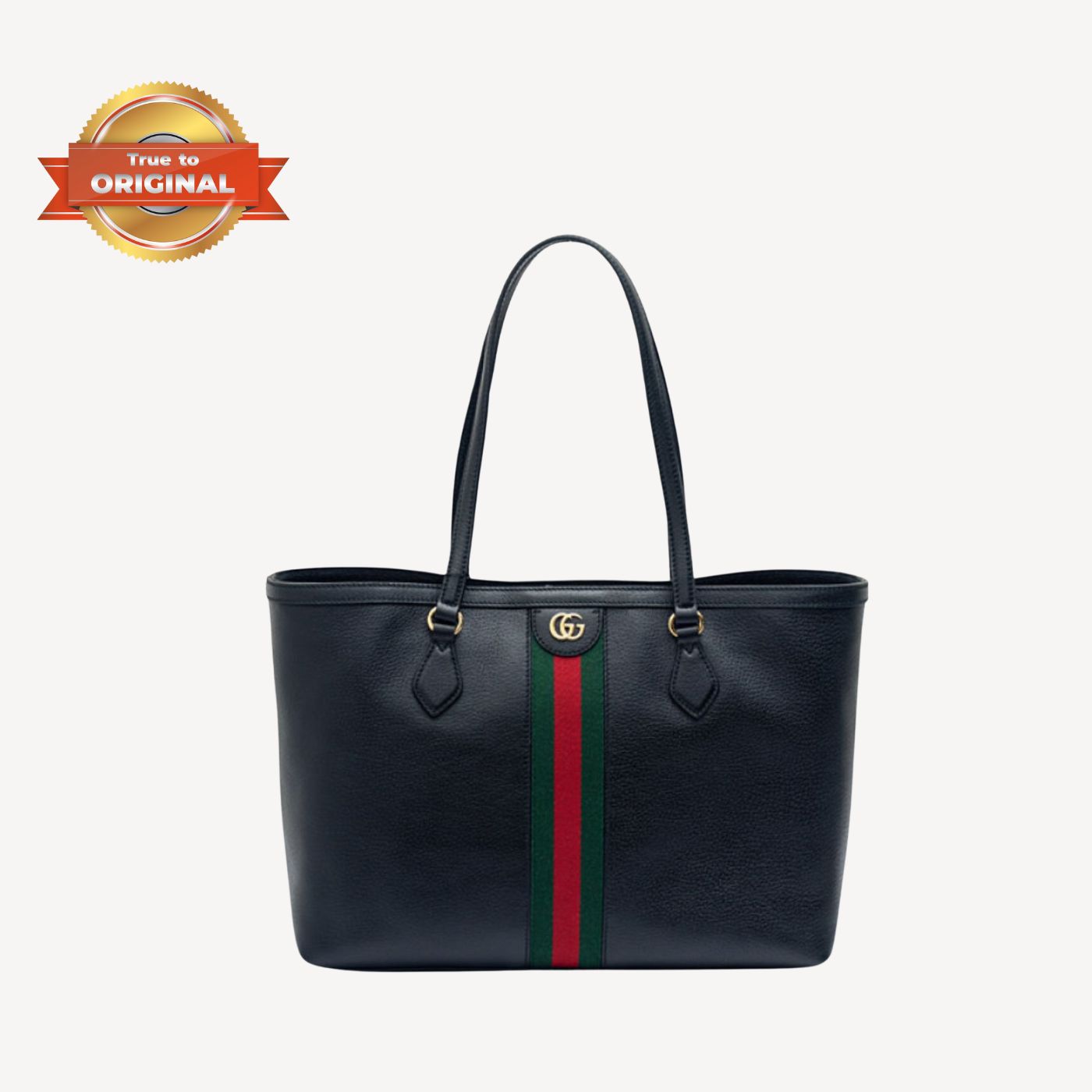 [True-to-ORIGINAL] Gvc*1 Ophidia Medium Tote Black For Women 15in/38cm GG 631685 CWG1A 1060