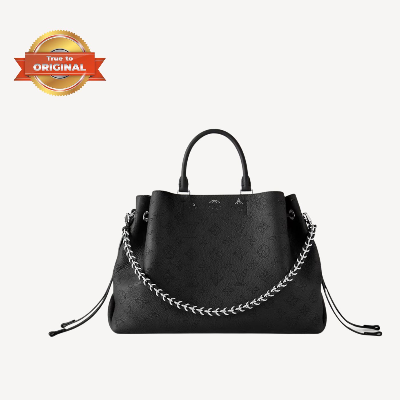 [True-to-ORIGINAL] L0vis Vvtt0n Bella Tote Mahina Black For Women 12.6in/32cm LV M59200