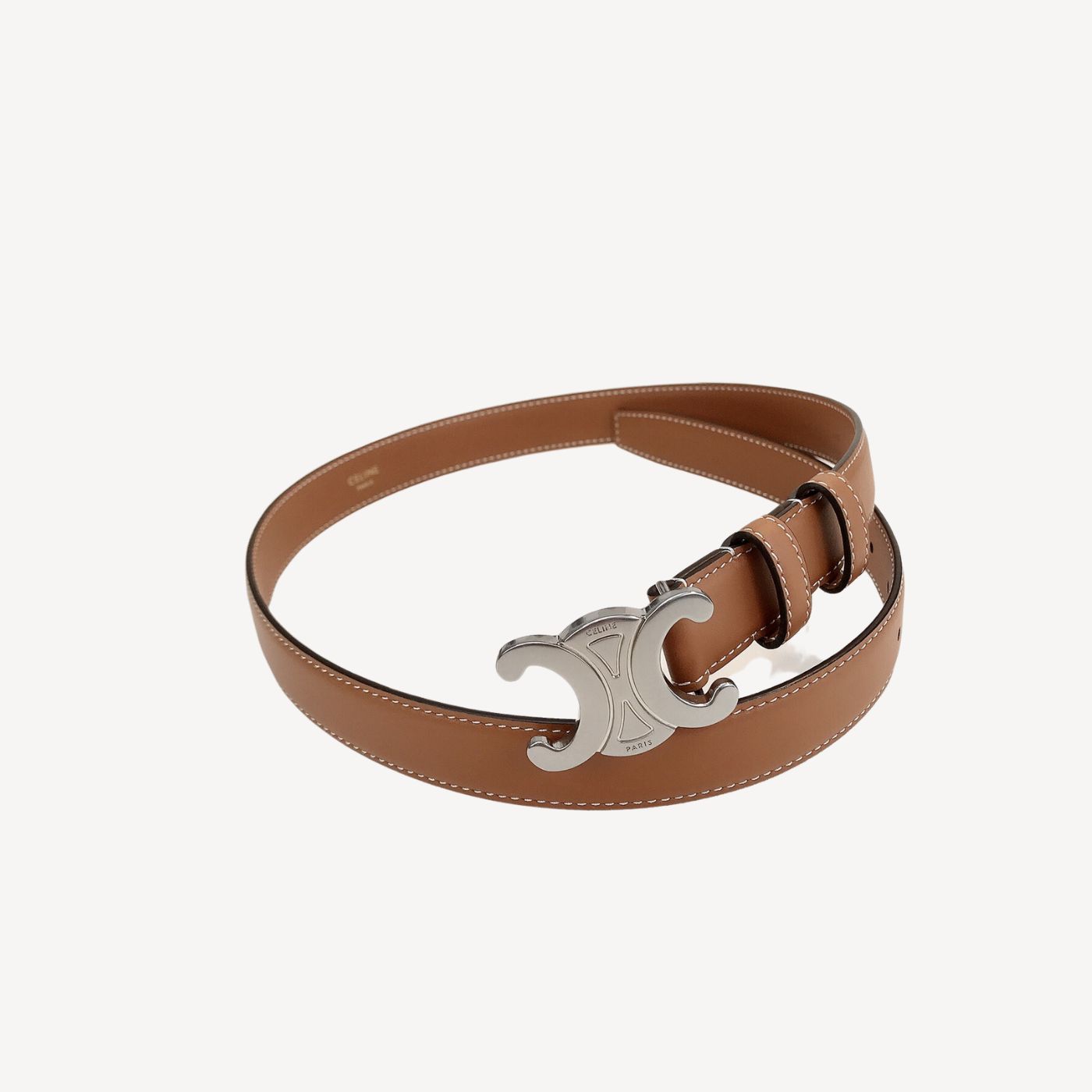 Ce1i*e Triomphe Belt Brown For Women