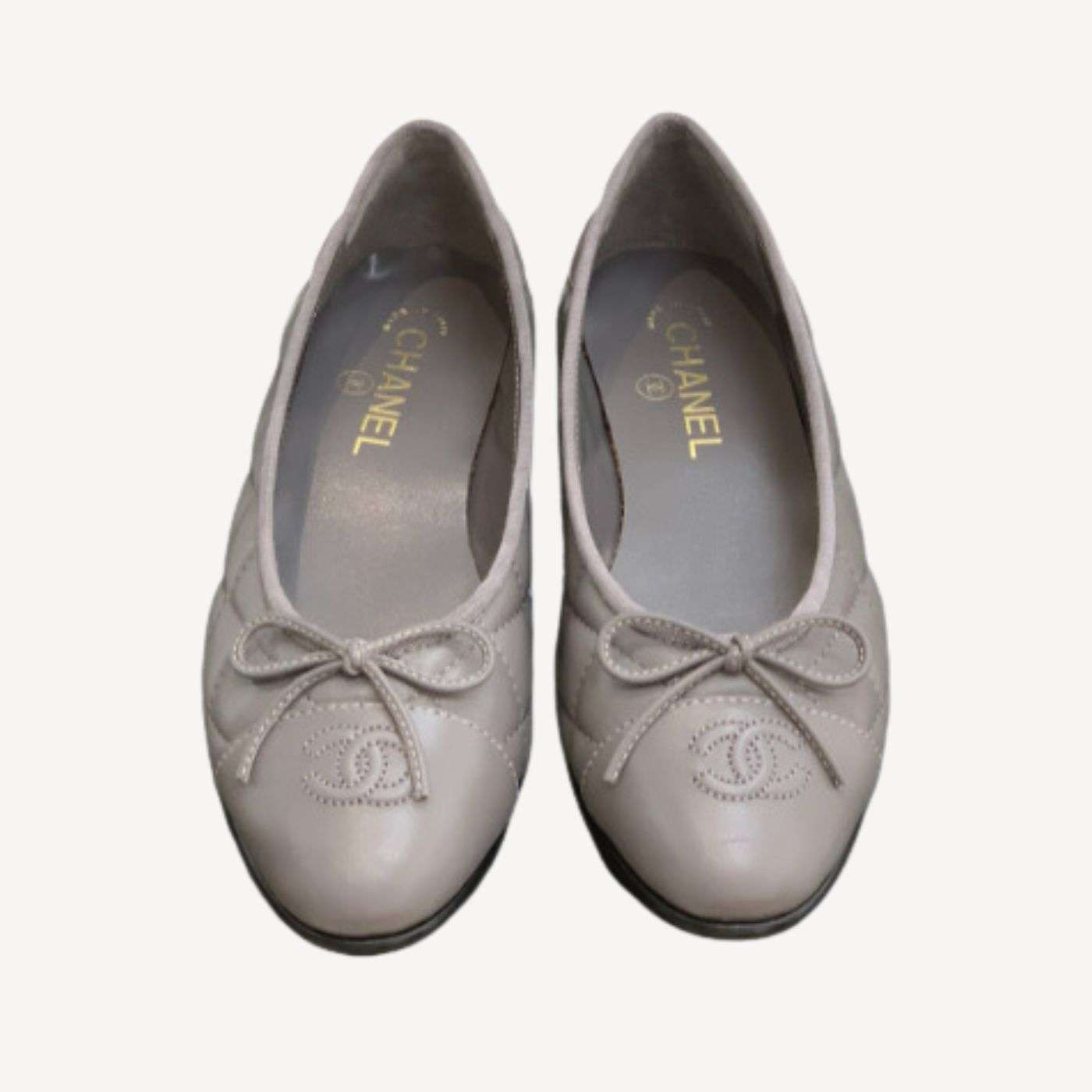 Ch**el Ballet Flats Grey For Women
