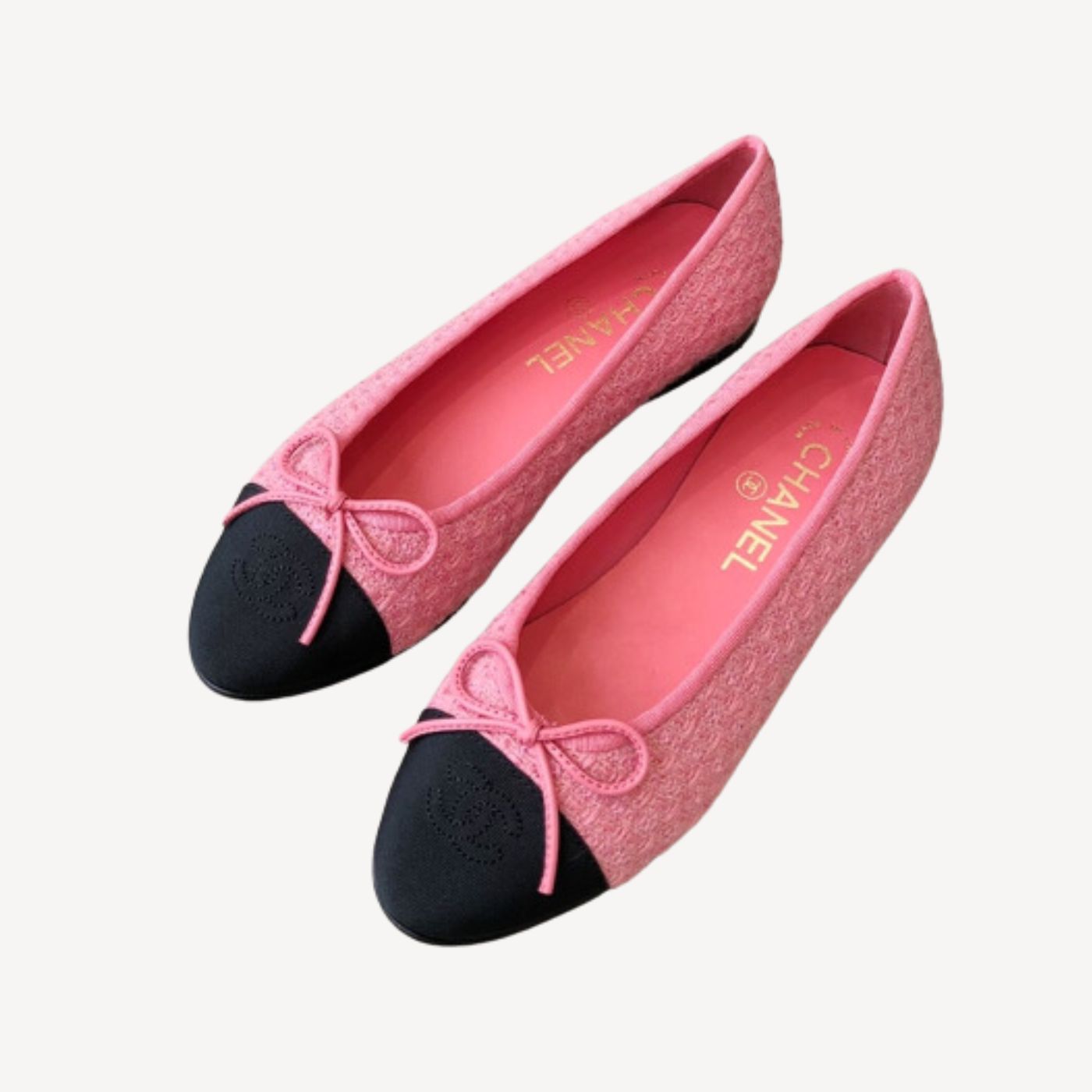 Ch**el Ballet Flats Pink For Women