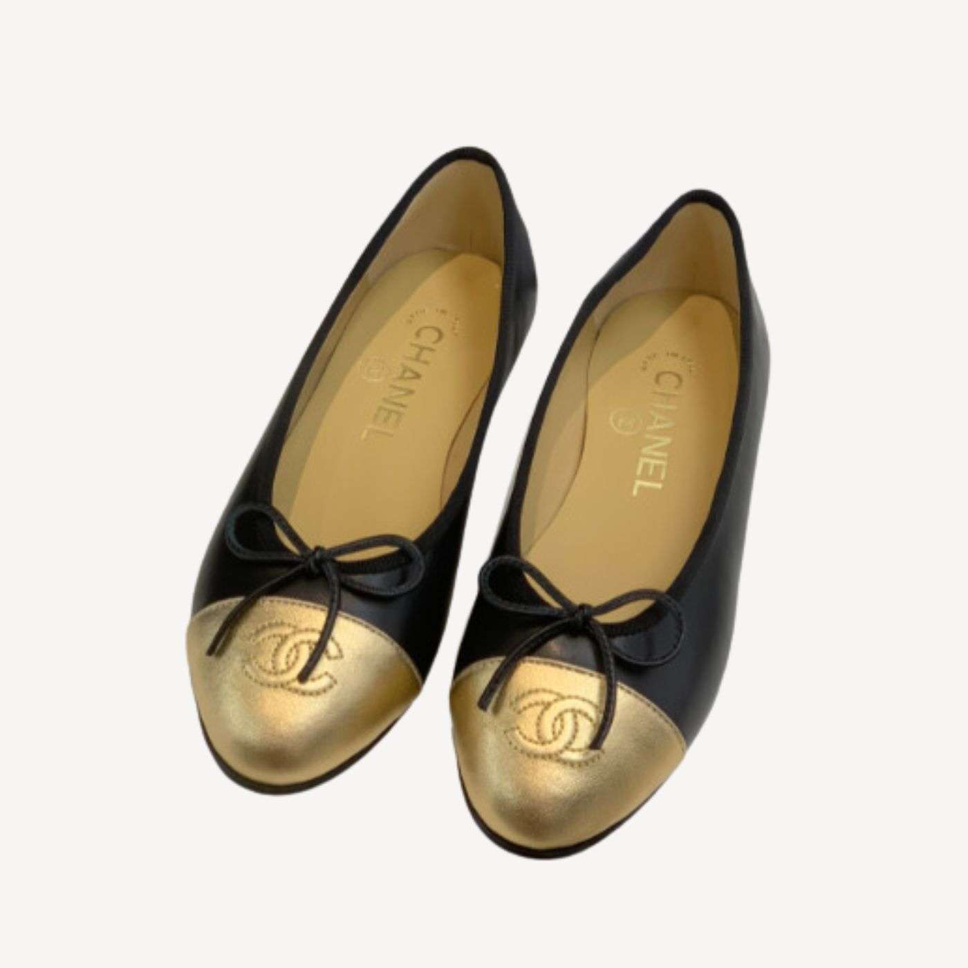 Ch**el Ballet Flats Black For Women