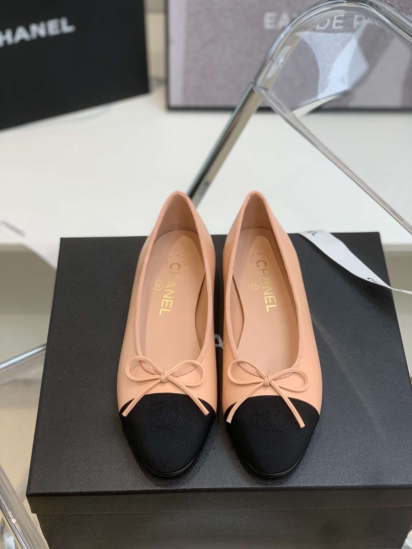 Ch**el Ballet Flats Pink For Women