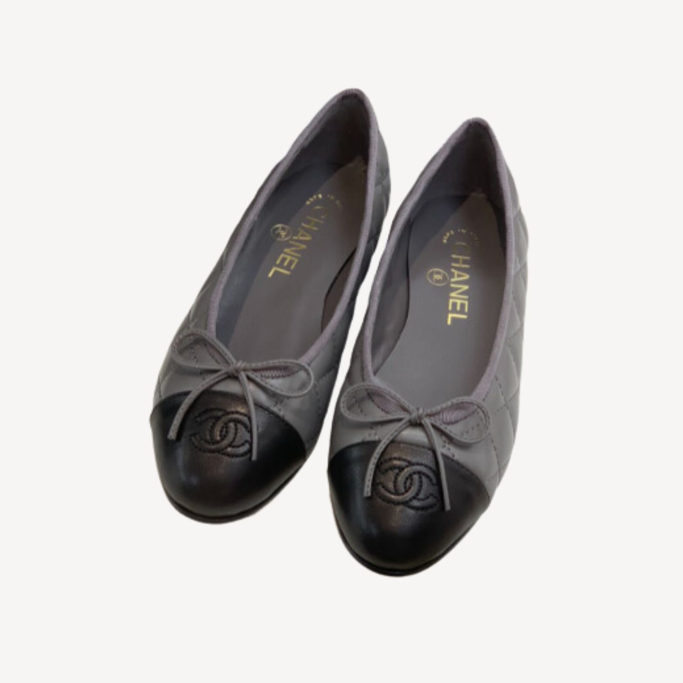 Ch**el Ballet Flats Dark Green For Women