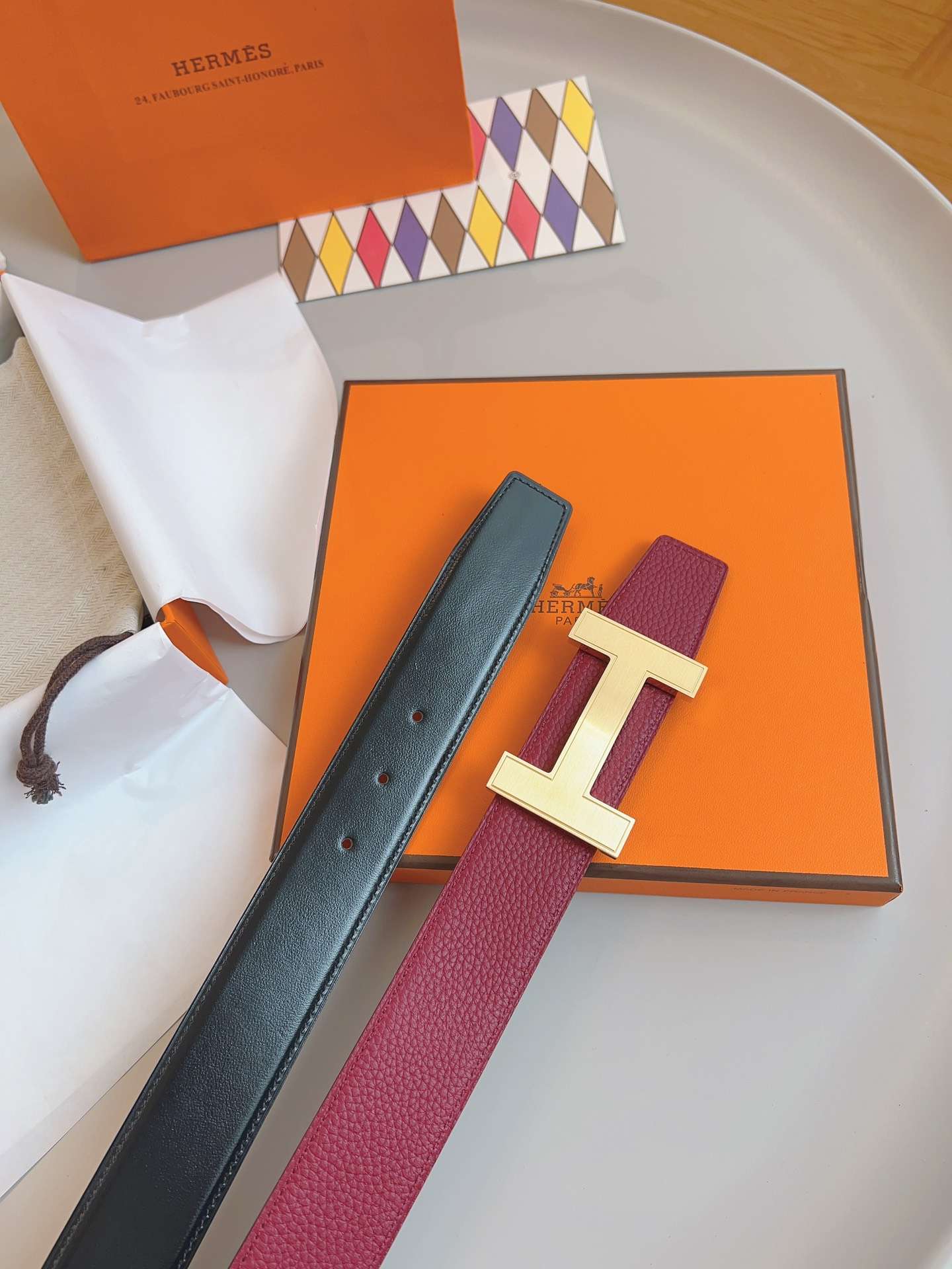 H**me5 Constance Belt Buckle Burgundy For Women