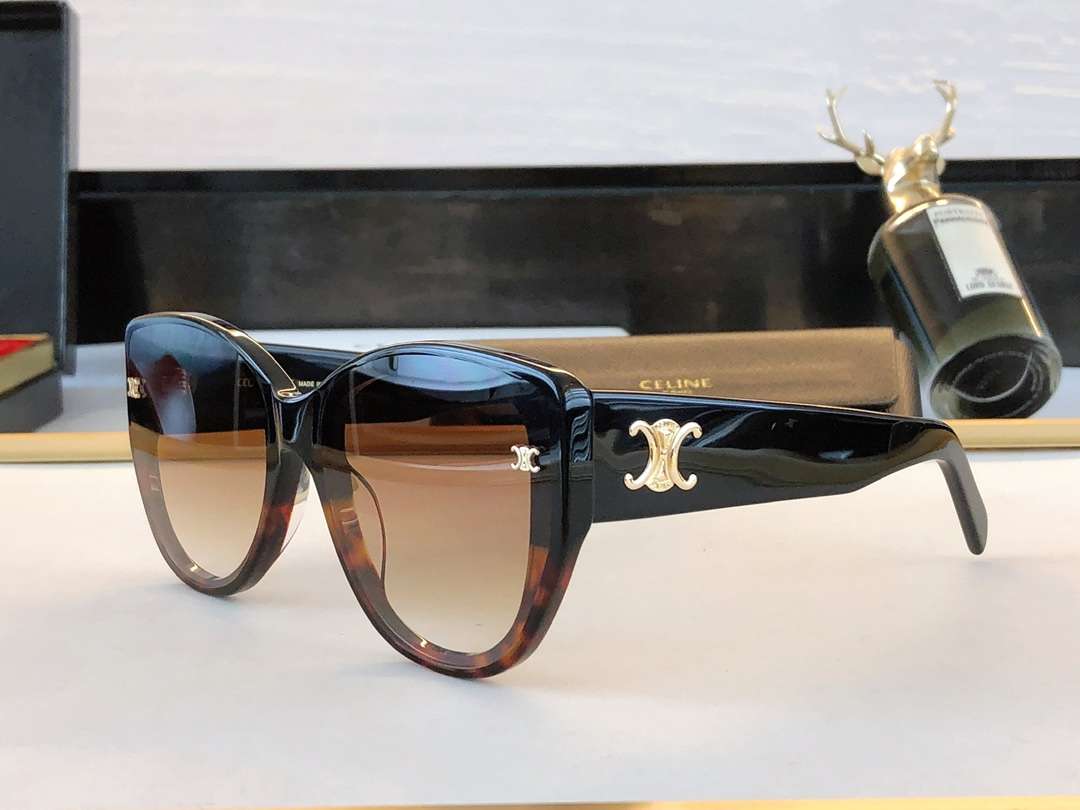 Ce1i*e Cat Ear Glasses Black For Women