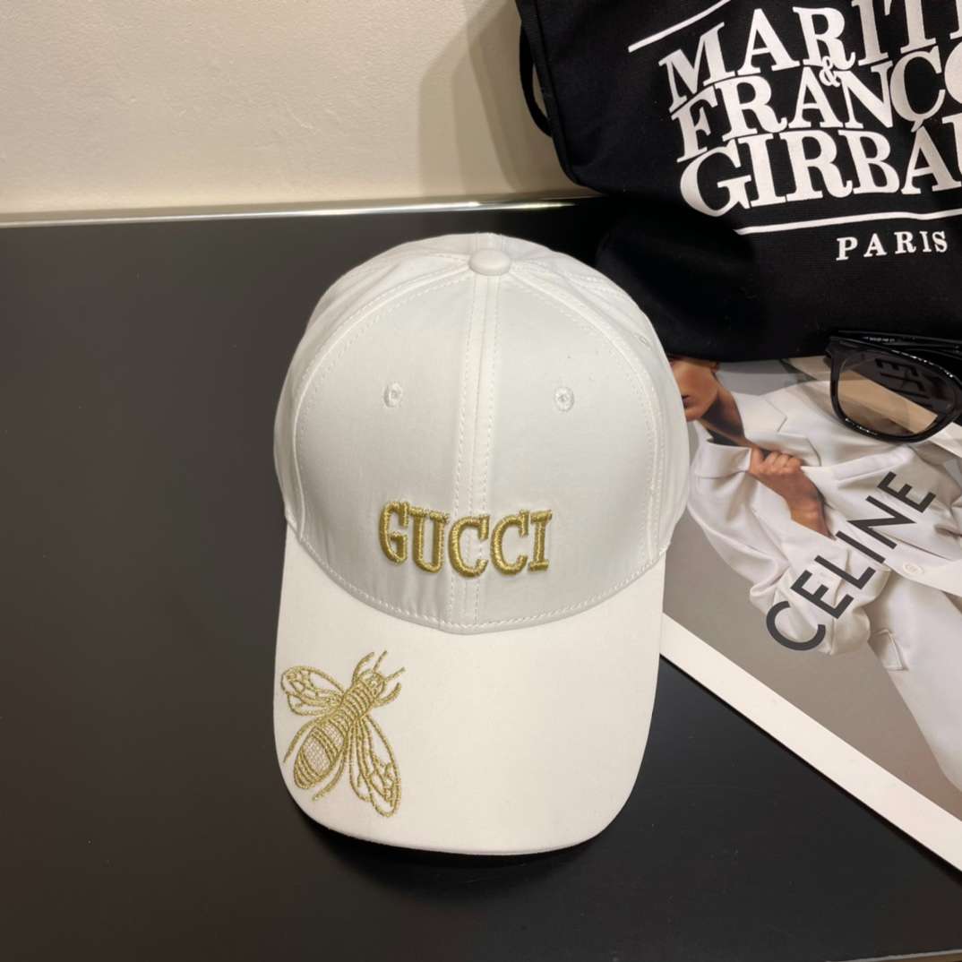 Gvc*1 Bee Baseball Hat White For Women