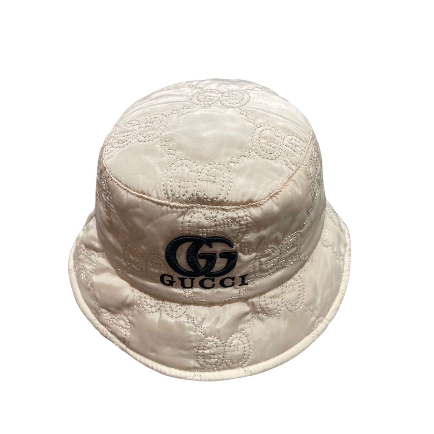 Gvc*1 Quilted Bucket Hat Cream For Women