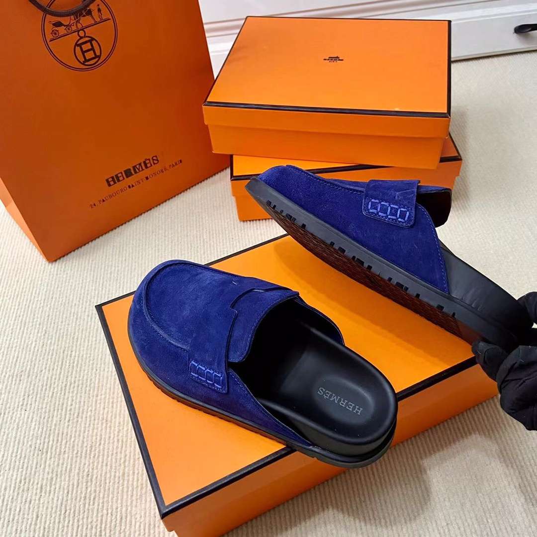 H**me5 Go Mule Navy Blue For Men