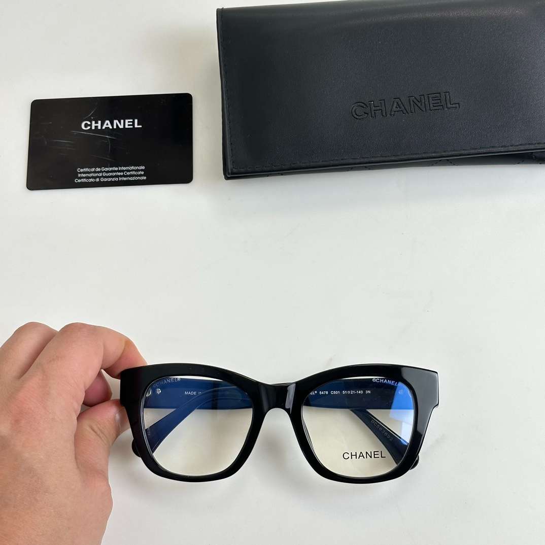 Ch**el Square Sunglasses Black For Women