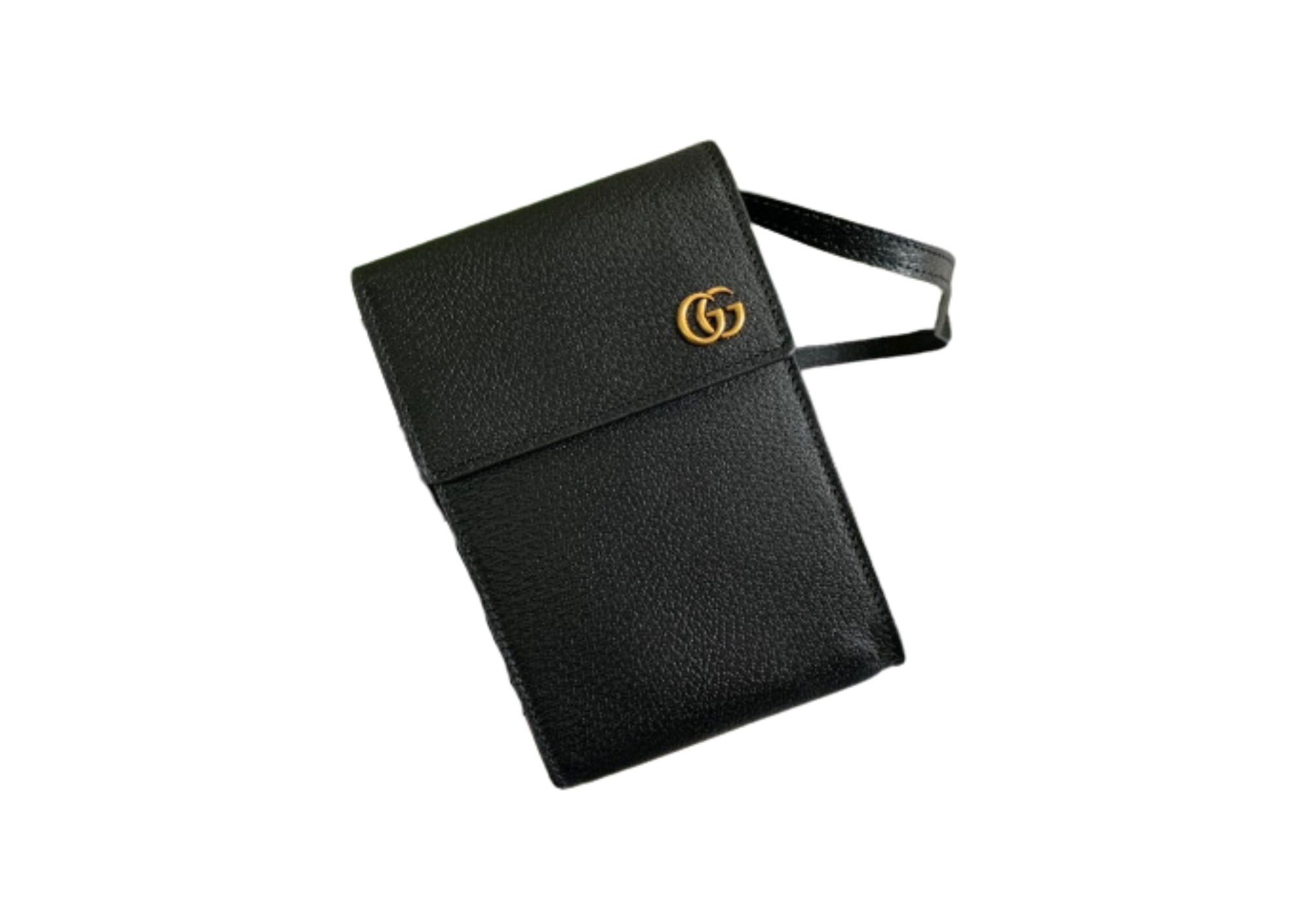 Gvc*1 Mini Bag With Double G Black For Men 7.1in/18cm GG