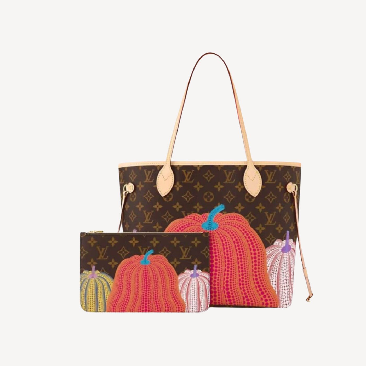 L0vis Vvtt0n LV x YK Neverfull MM Bag Brown For Women 12.2in/31cm M46468