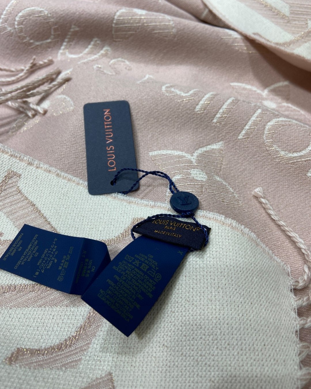 L0vis Vvtt0n Double Sided Long Scarf Pink For Women