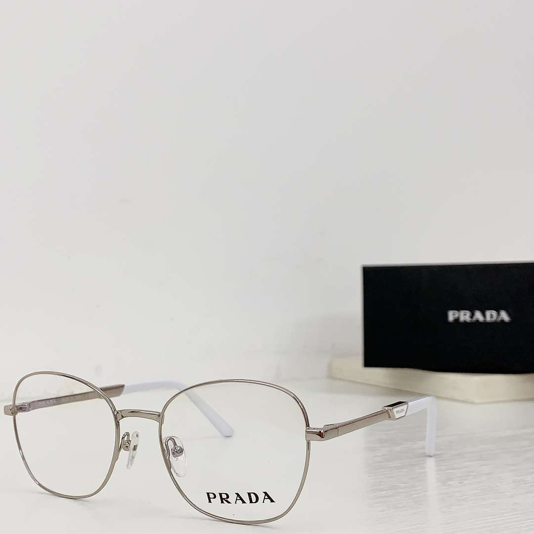 Pra*a Round Glasses Silver For Women