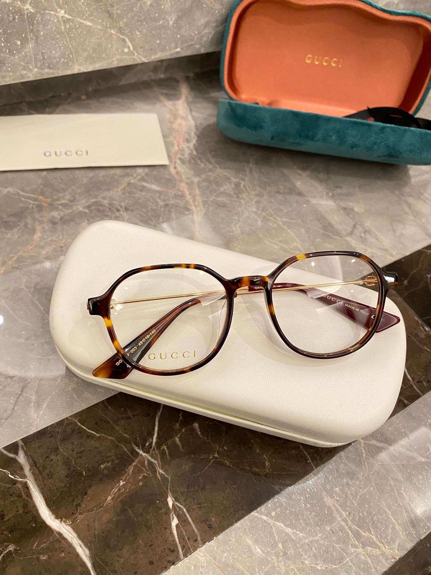 Gvc*1 Round Frame Flat Sunglasses Brown For Women