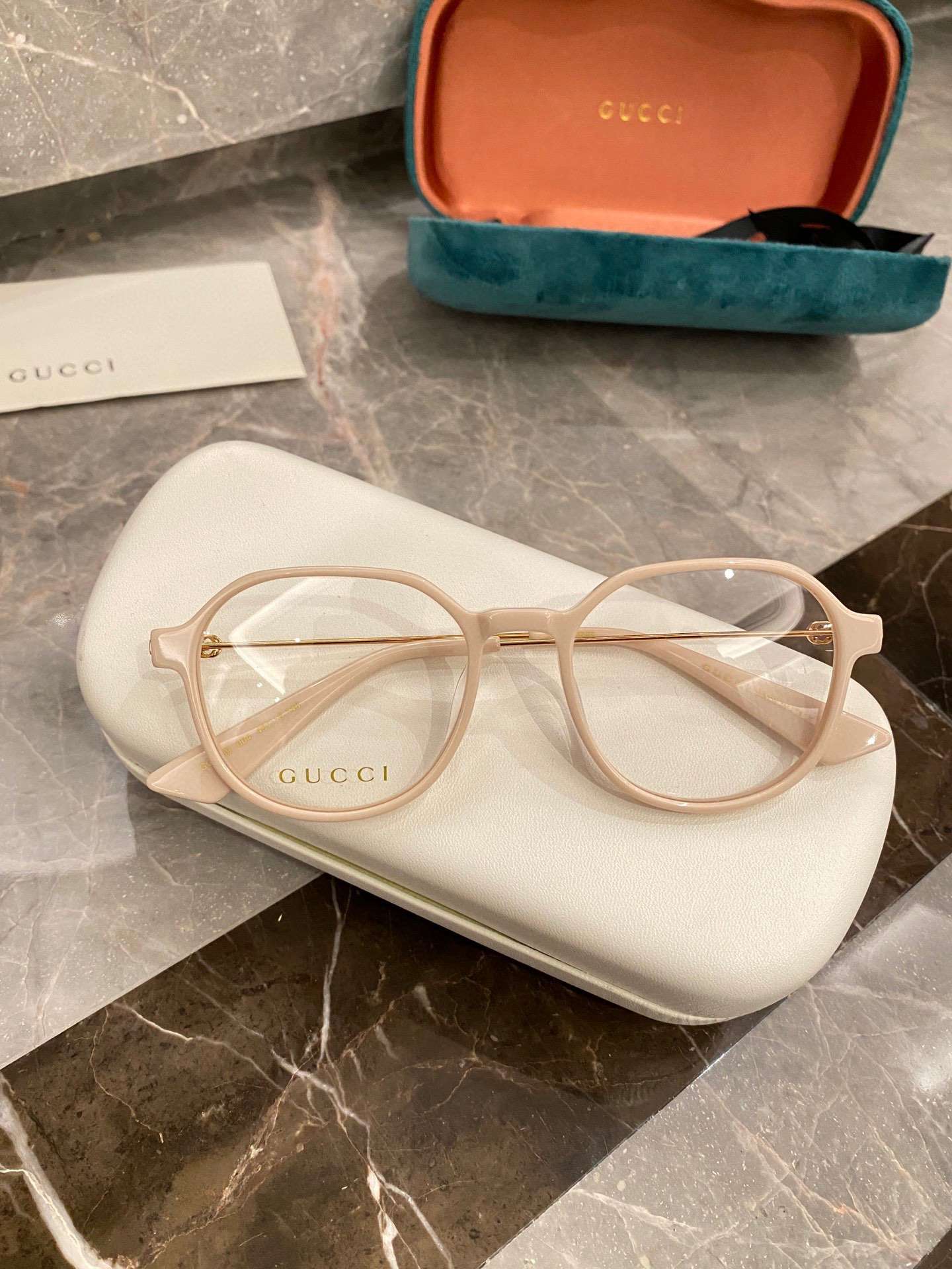 Gvc*1 Round Frame Flat Sunglasses Light Pink For Women