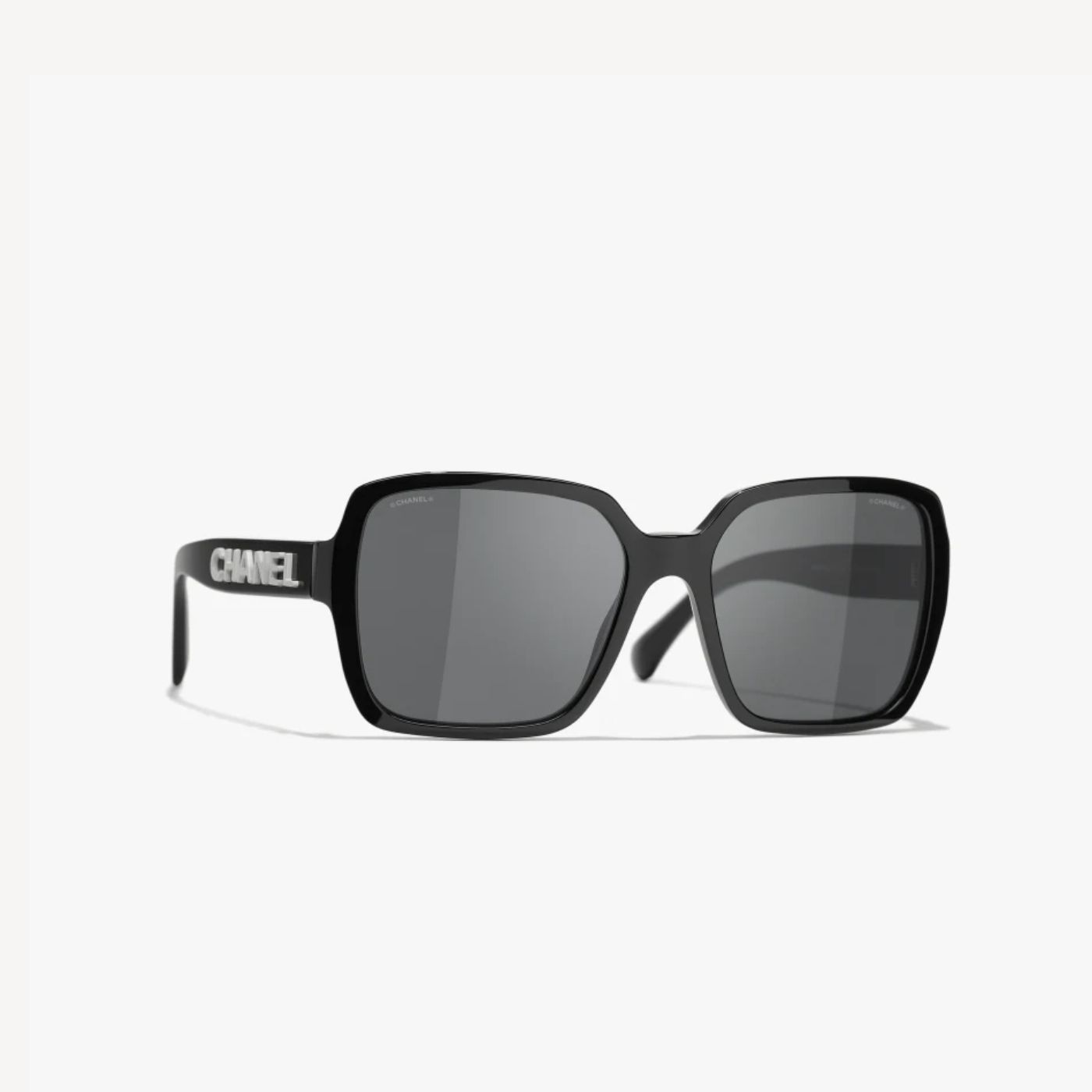 Ch**el Square Sunglasses Black For Women A71305 X08101 S2610