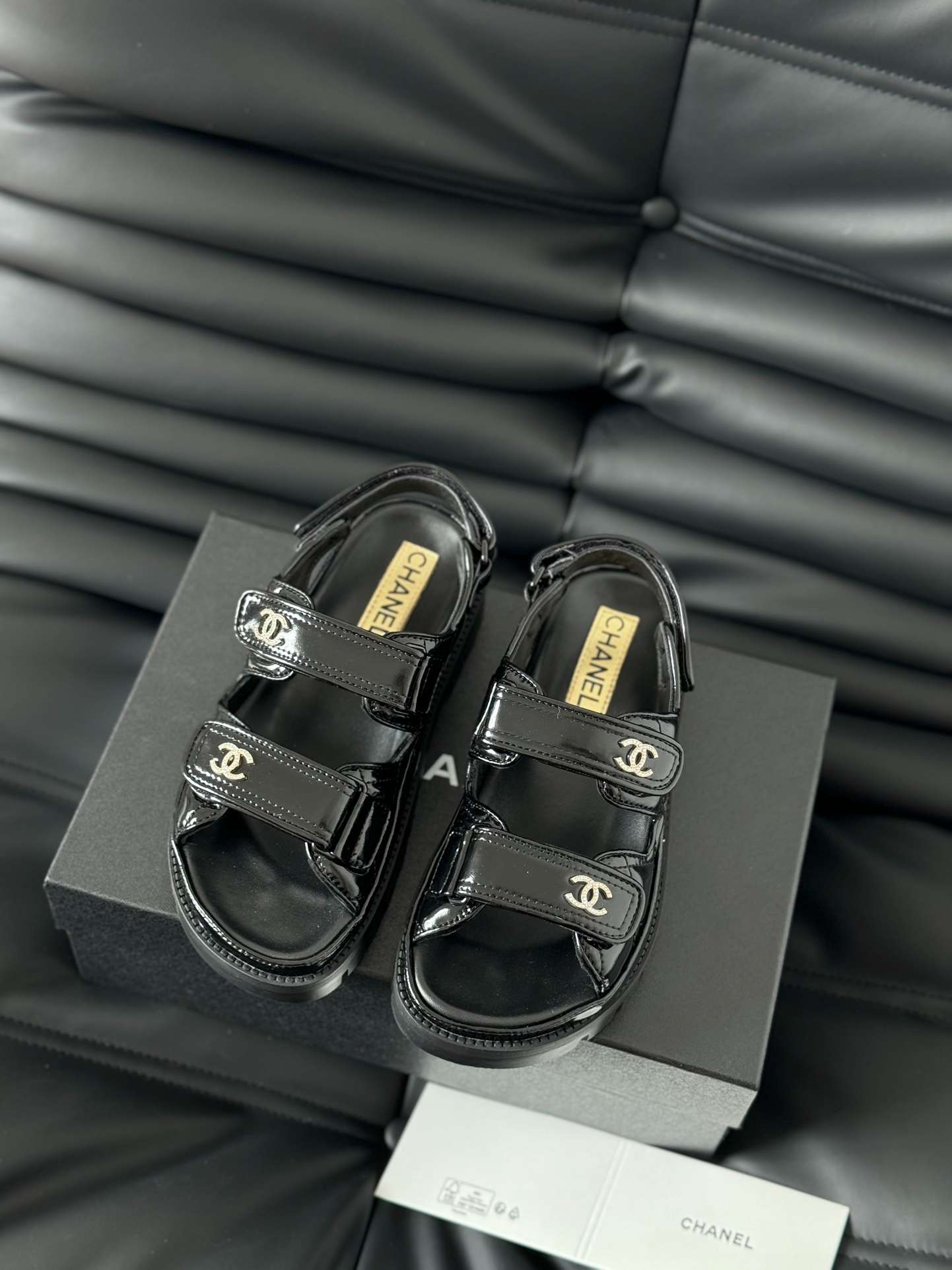 Ch**el Sandals Black For Women