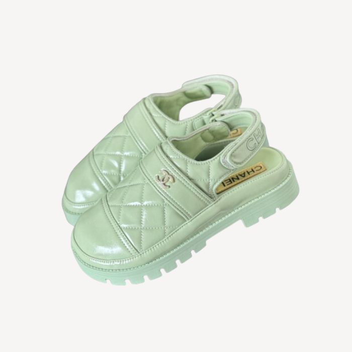 Ch**el Velcro Sandal Green For Women