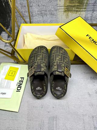 F**di Feel Mules Brown For Men