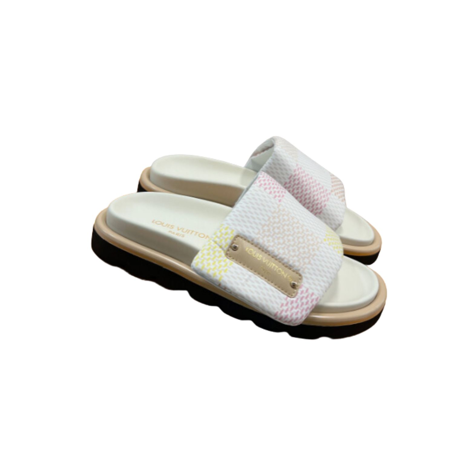 L0vis Vvtt0n Pool Pillow Flat Comfort Mule Multicolor For Men