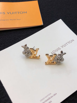 L0vis Vvtt0n Alphabet Earrings Gold For Women