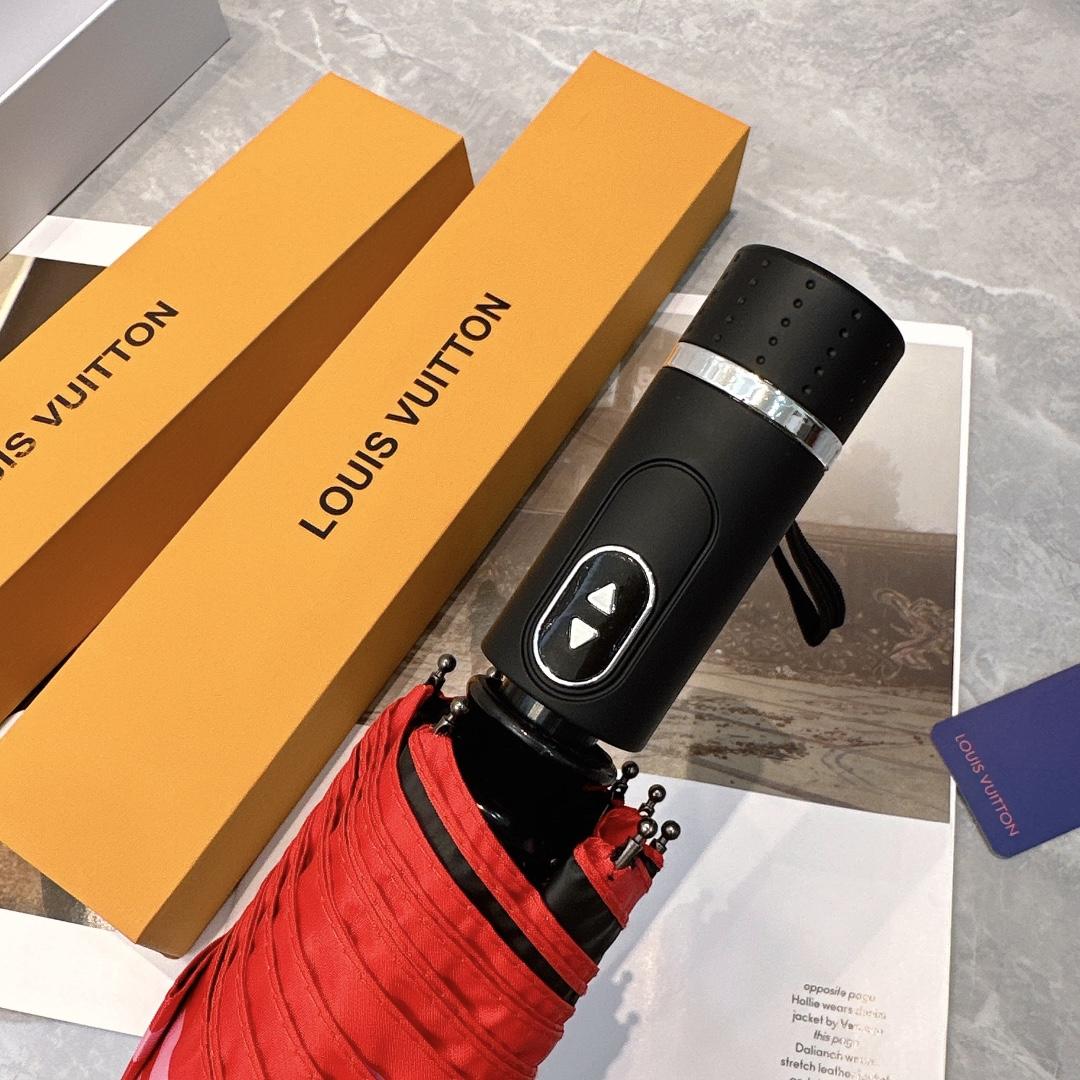 L0vis Vvtt0n Automatic Folding Umbrella Pink