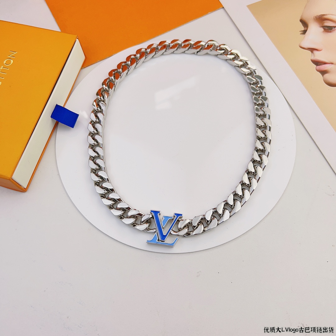 L0vis Vvtt0n Chain Necklace Silver For Women