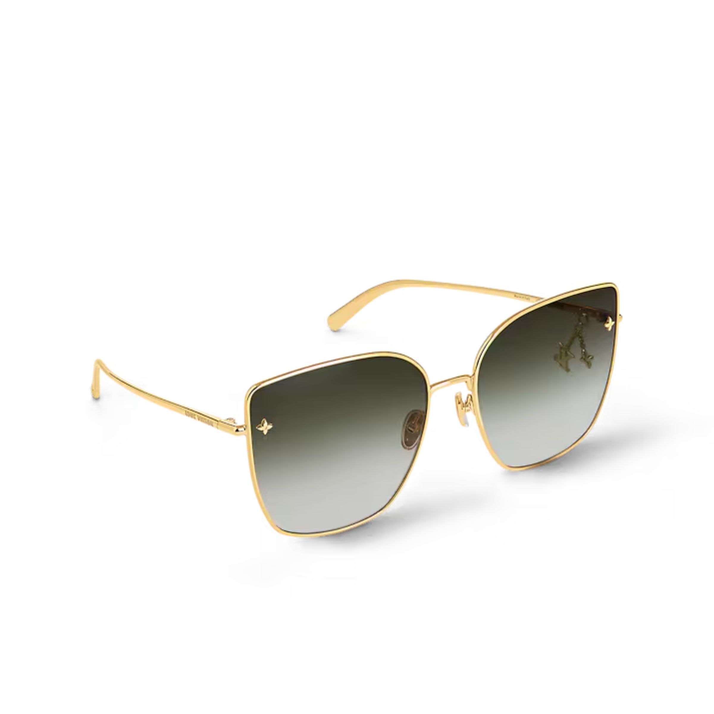 L0vis Vvtt0n Charm Cat Eye Sunglasses Gold For Women Z1720U