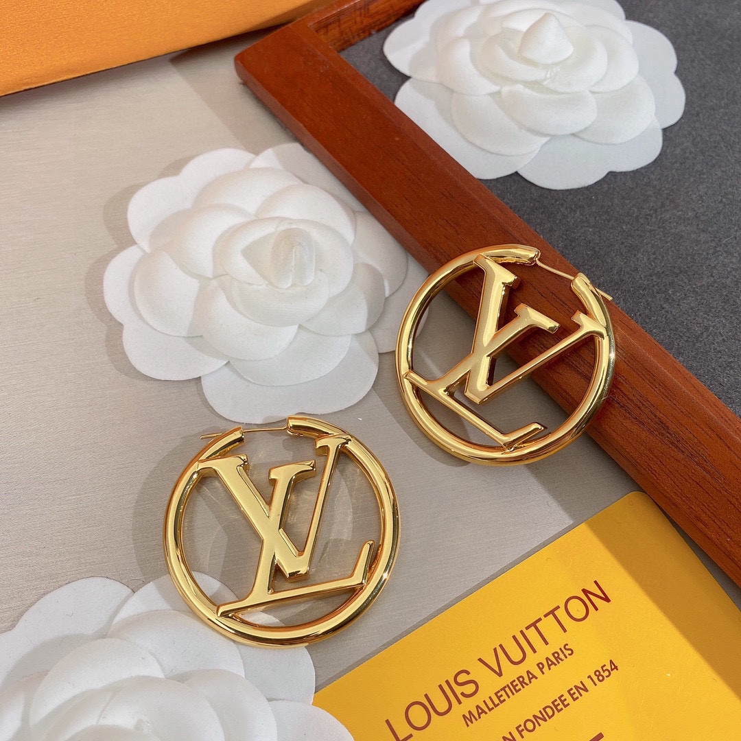 L0vis Vvtt0n Classic Stud Earrings Gold For Women