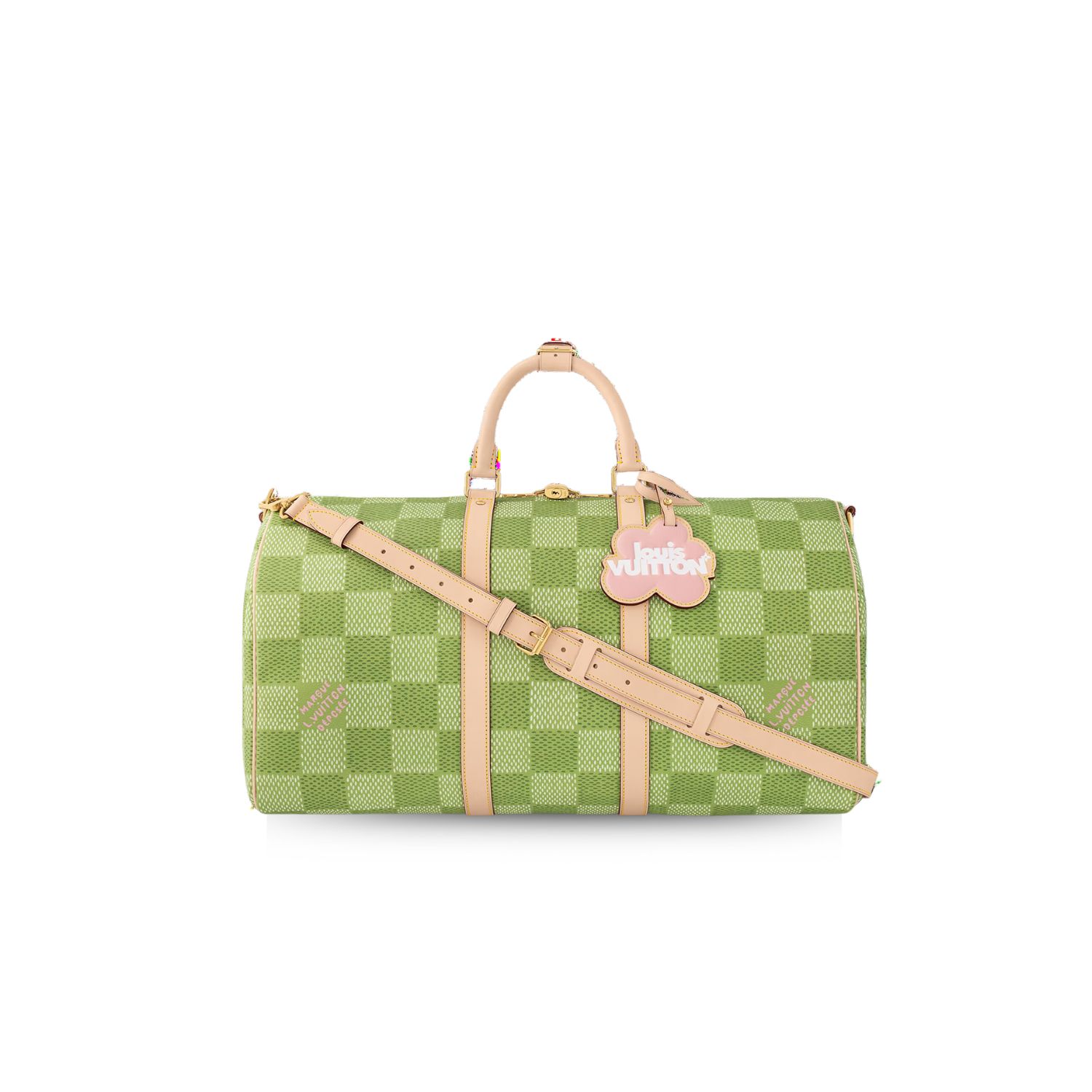 L0vis Vvtt0n Keepall Bandoulière 50 Green 19.7 Inches/ 50 Cm N40667