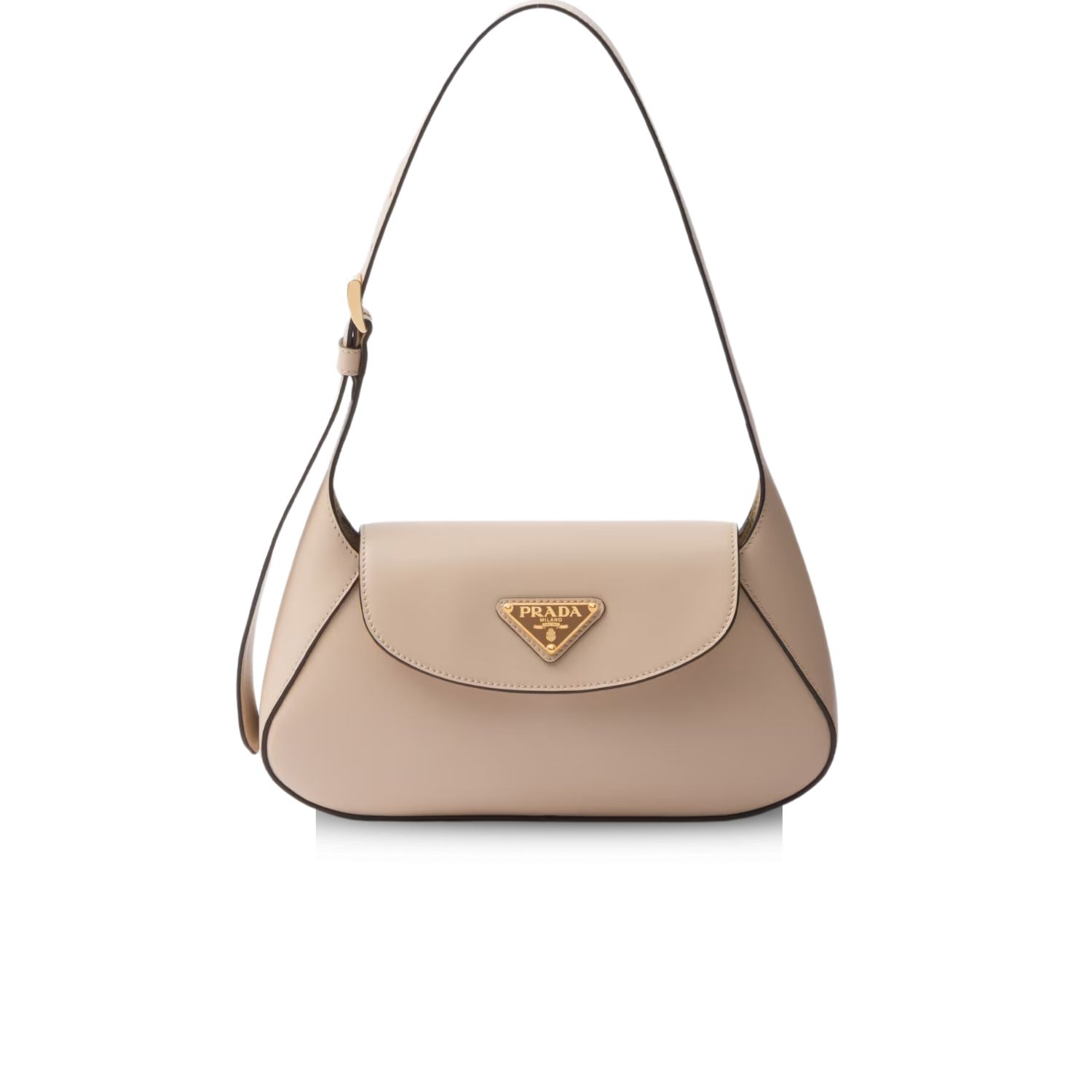 Pra*a Small Shoulder Bag Beige For Women 9,8in/25cm