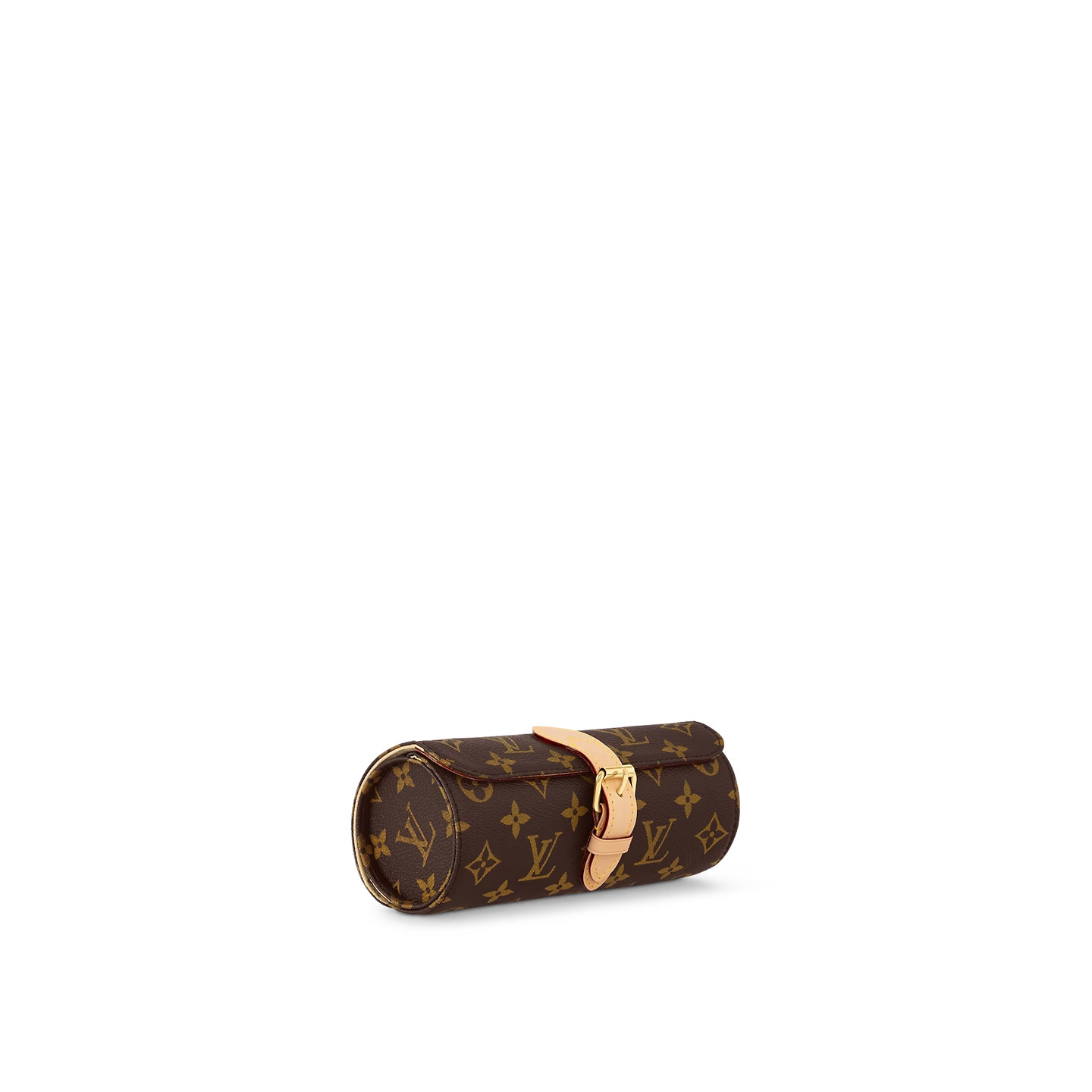 L0vis Vvtt0n 3 Watch Case Bag Brown For Men 7.9in/20cm M47530