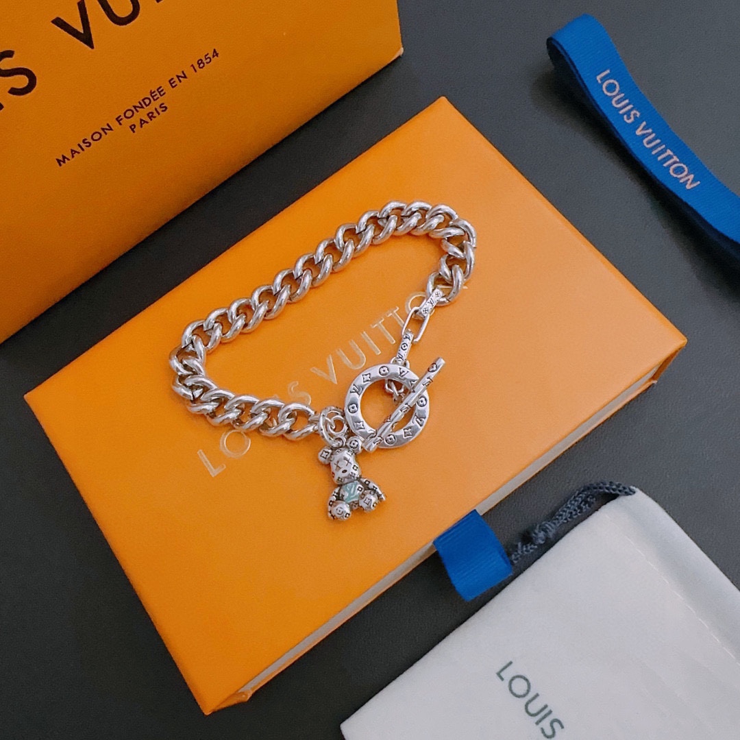 L0vis Vvtt0n Bear Bracelet Silver For Women