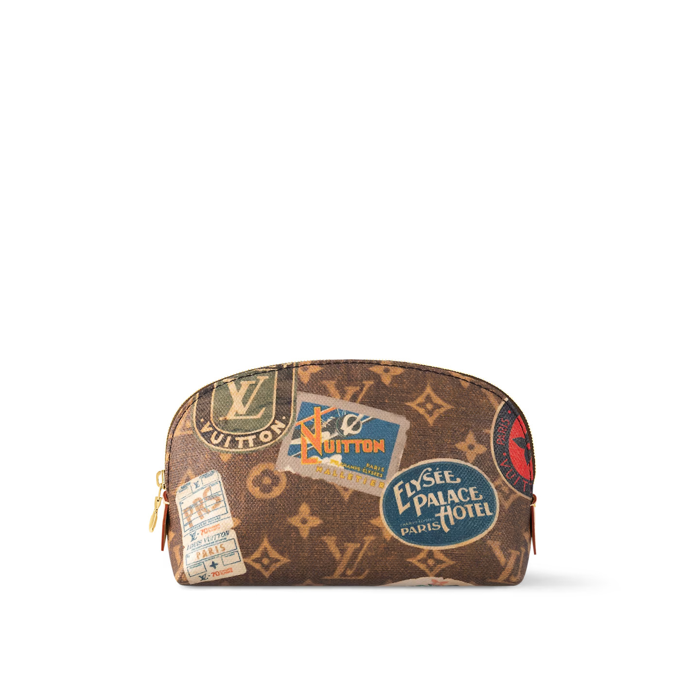 L0vis Vvtt0n Cosmetic Pouch Bag Brown For Women 7,5in/19cm M83597