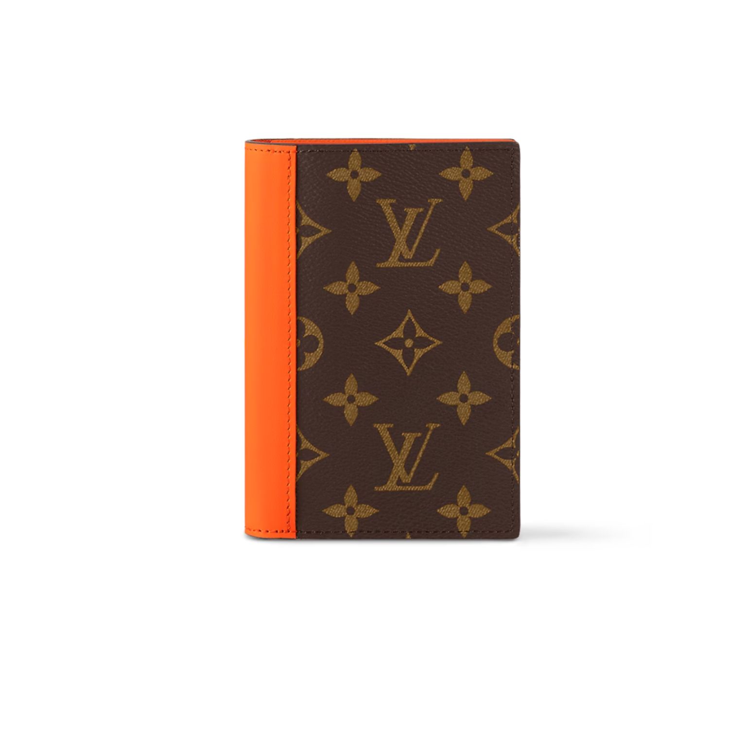 L0vis Vvtt0n Passport Cover Wallet Orange For Men 5.5in/14cm M82863