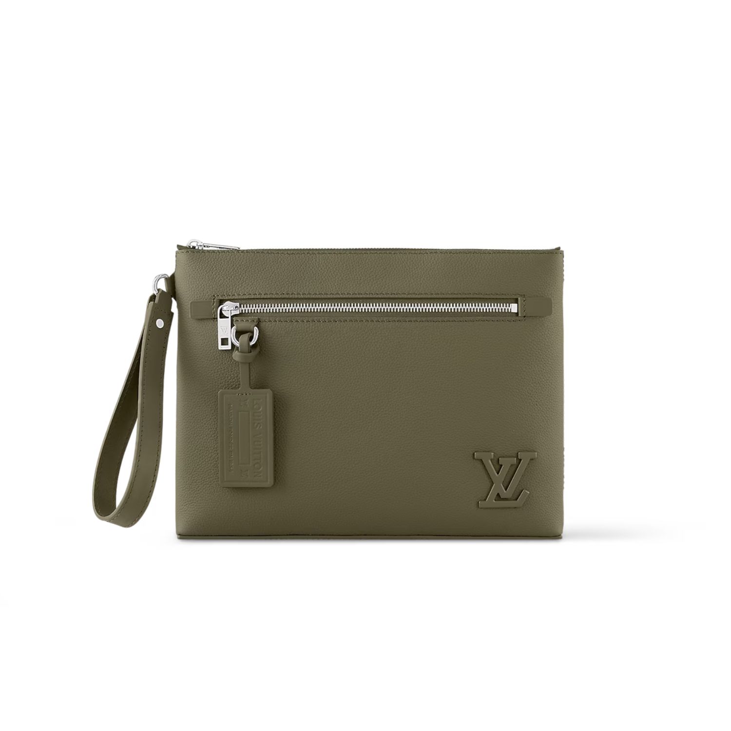 L0vis Vvtt0n Takeoff Pouch Wallet Green For Men 11.8in/30cm M81735