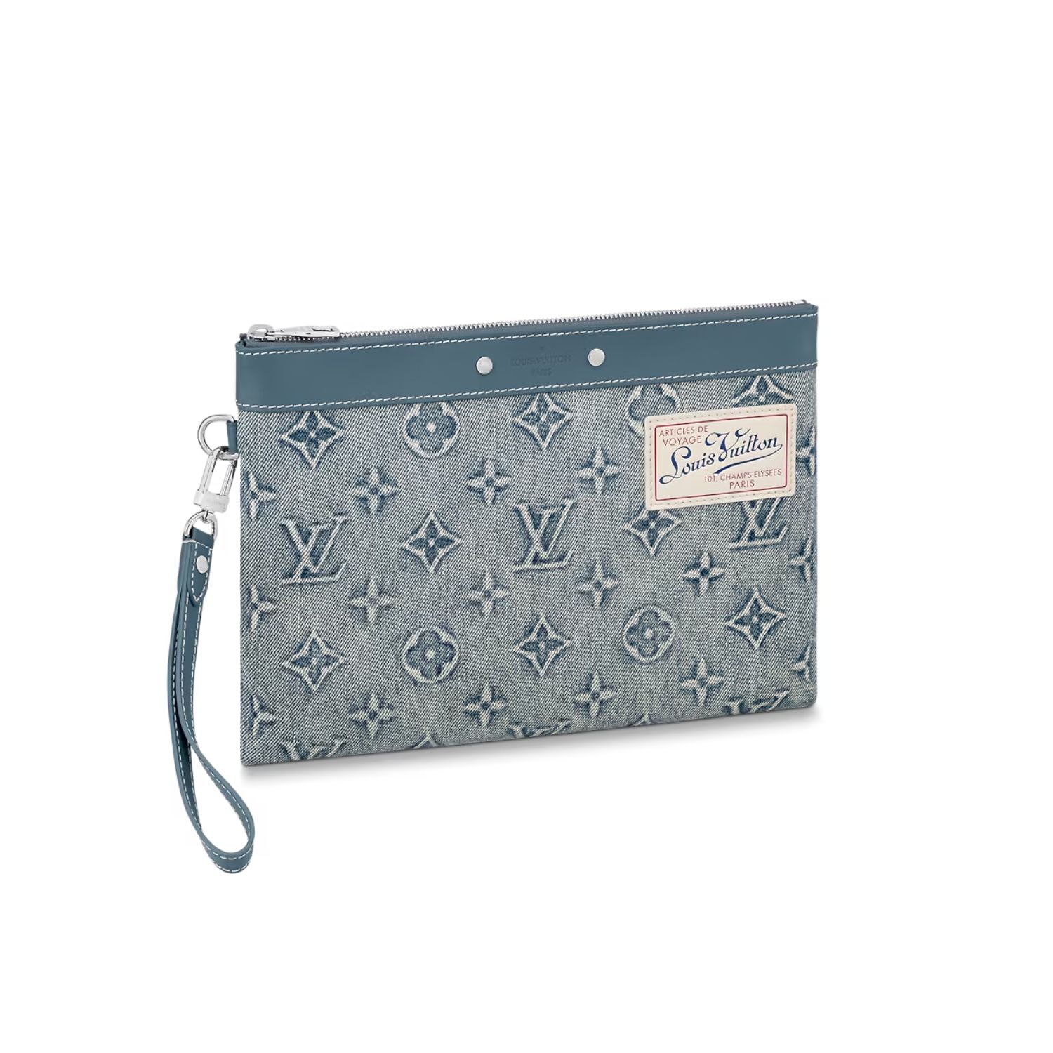 L0vis Vvtt0n Pochette To Go Blue For Men 11.8in/30cm M82313